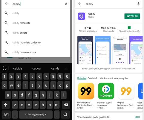 Como baixar o App Cabify?