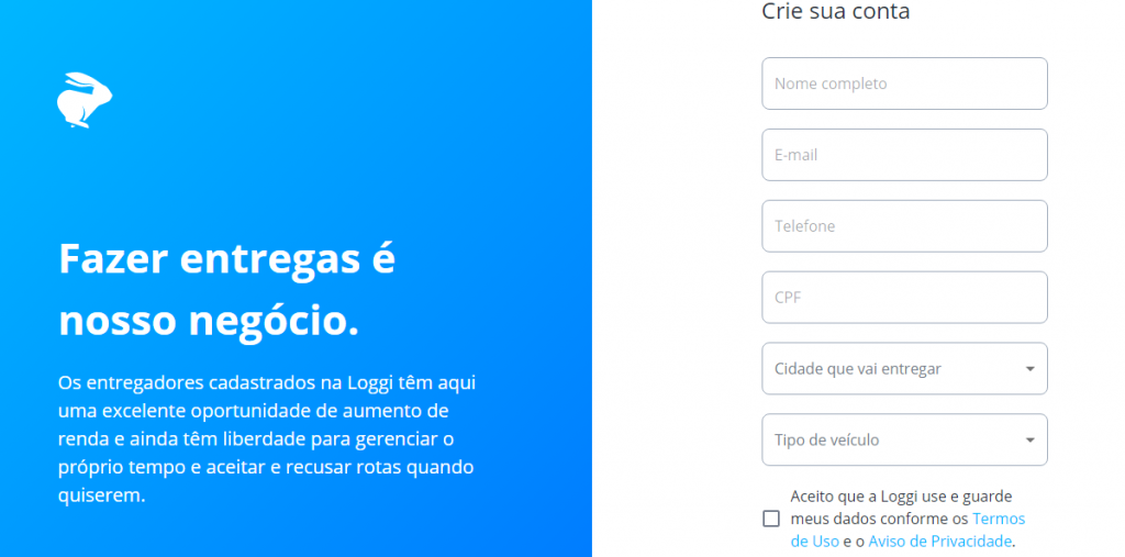 Como ser um entregador Loggi?